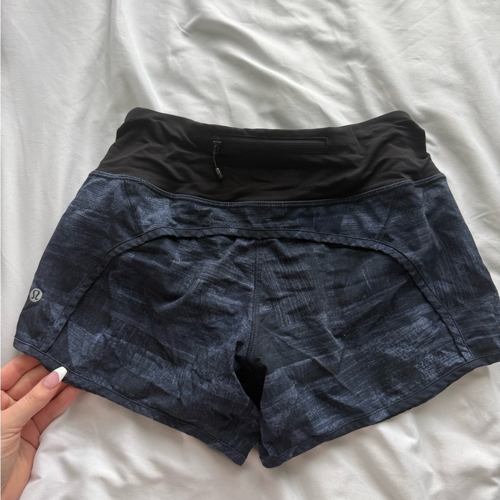lululemon athletica Navy and Black Women's Athletic Shorts
